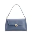 Bolsa De Mão Couro Azul - imagem 1