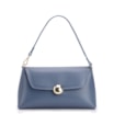 Bolsa De Mão Couro Azul - imagem 1