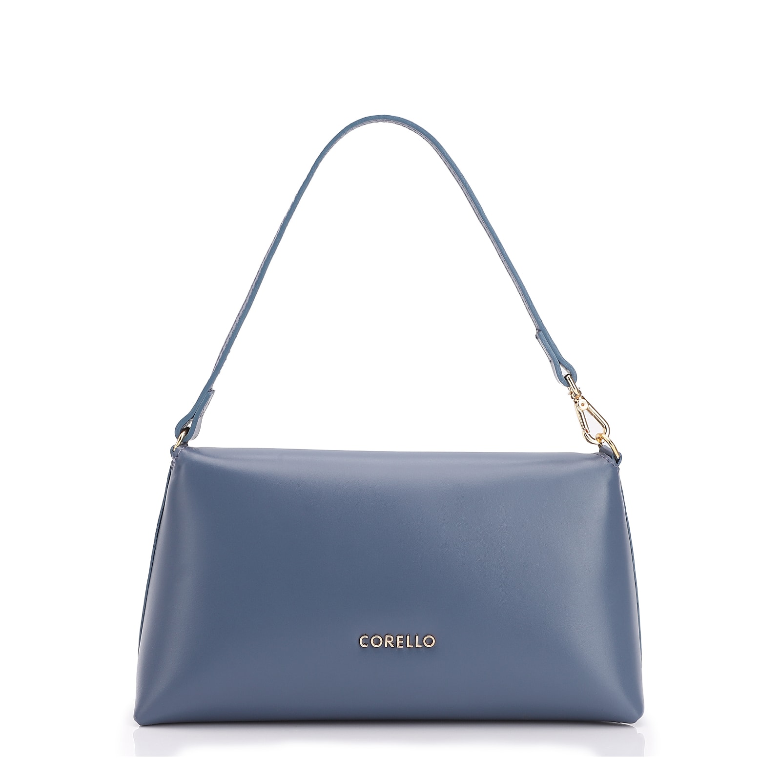Bolsa De Mão Couro Azul
