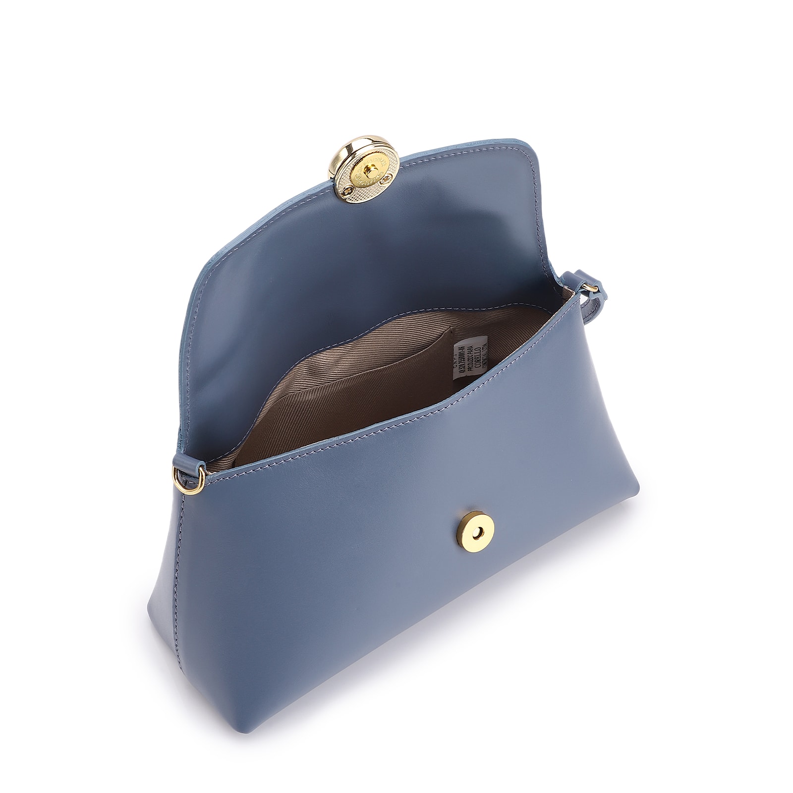 Bolsa De Mão Couro Azul