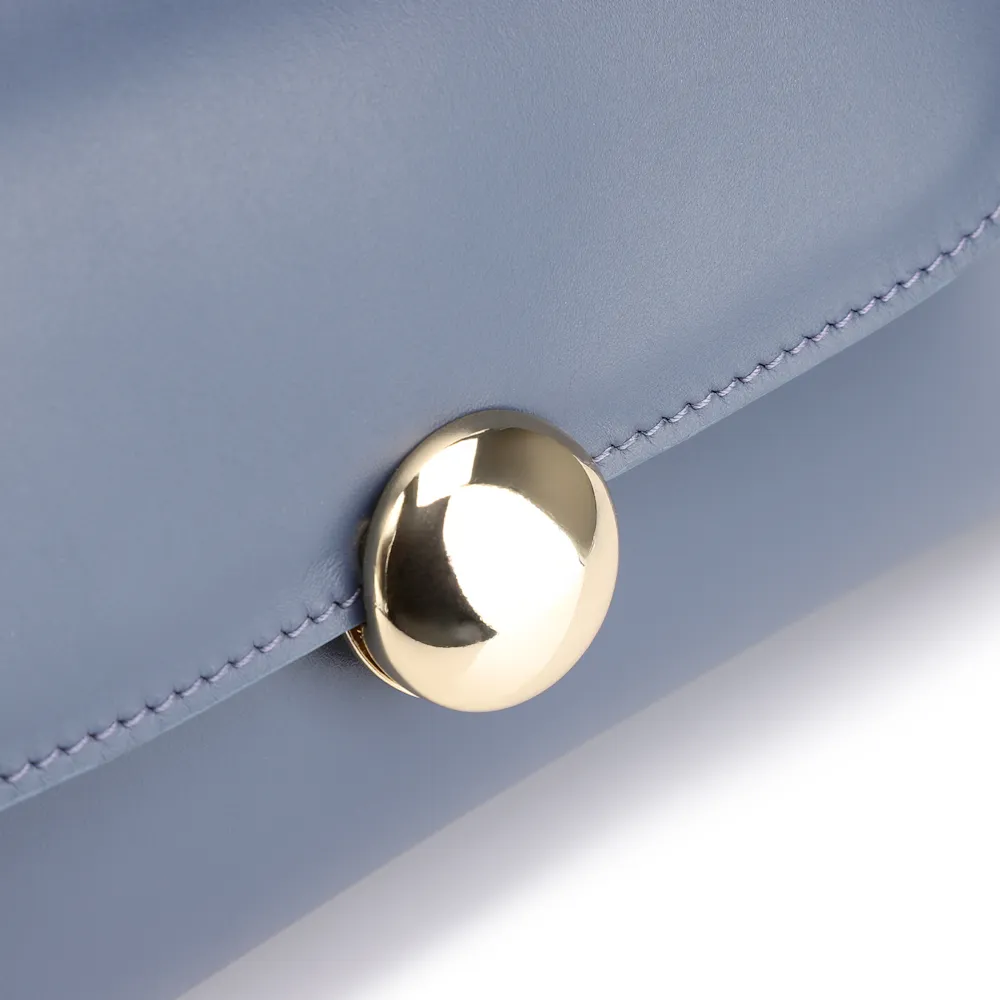 Bolsa De Mão Couro Azul - imagem 6