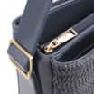 Bolsa De Mão Couro Azul/Alt Tramado Azul - imagem 5