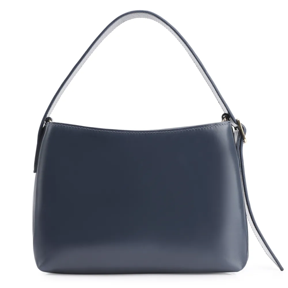 Bolsa De Mão Couro Azul/Alt Tramado Azul - imagem 3