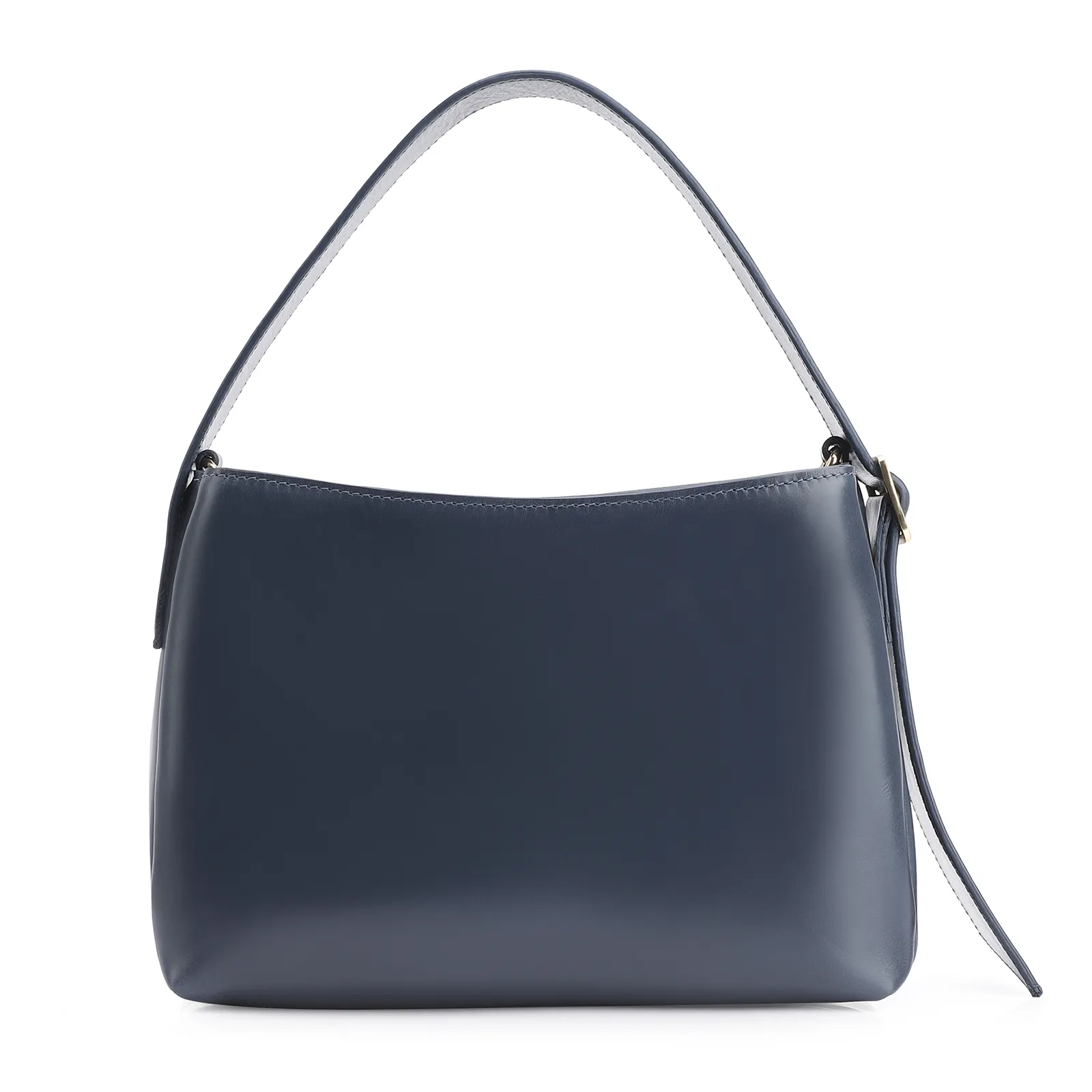 Bolsa De Mão Couro Azul/Alt Tramado Azul
