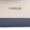 Bolsa De Mão Couro Azul/Marrom/Off White - imagem 6