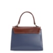 Bolsa De Mão Couro Azul/Marrom/Off White - imagem 3