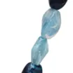 Bolsa De Mão Couro Azul Tricolor - imagem 5
