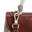 Bolsa De Mão Couro Bege/Couro Marrom - imagem 5