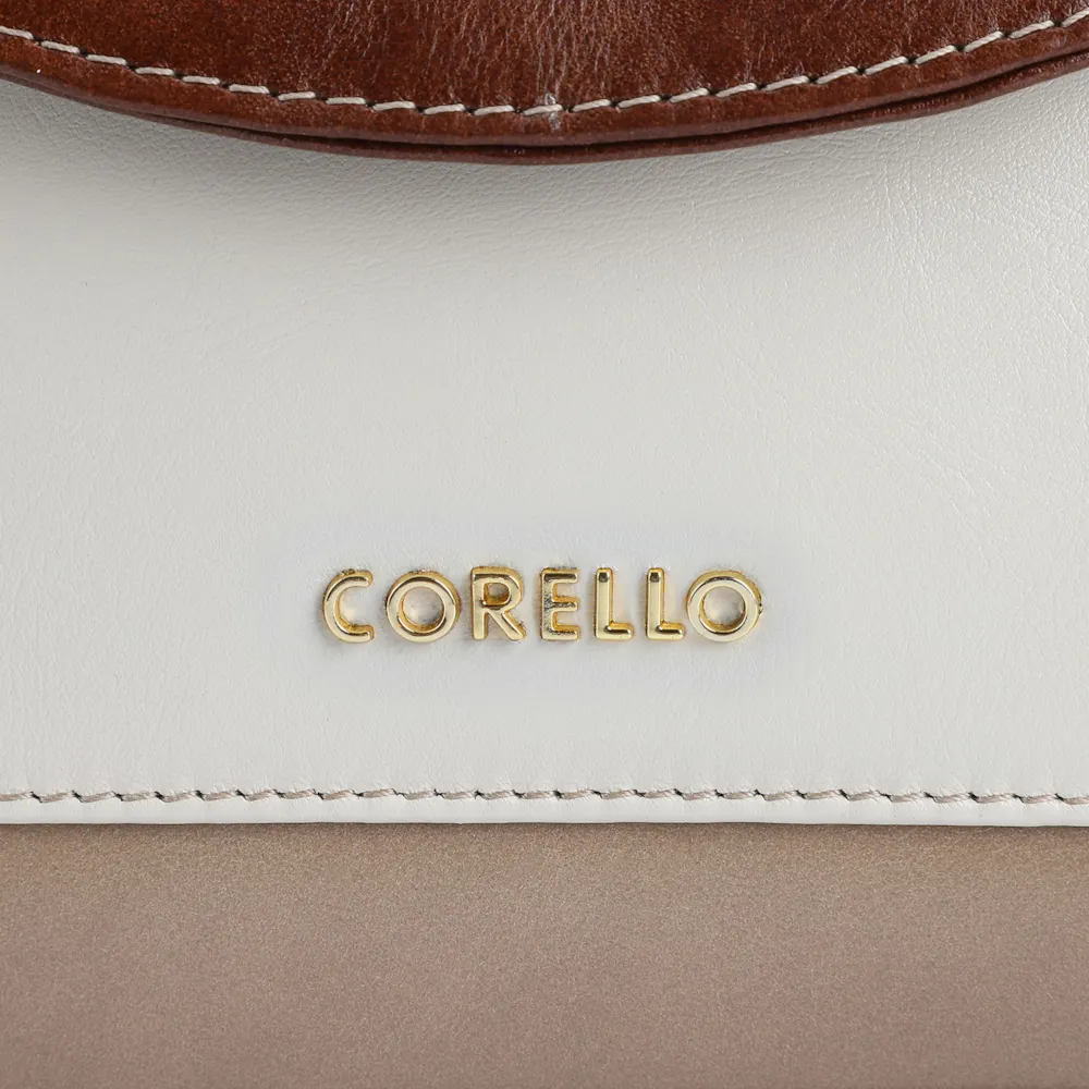 Bolsa De Mão Couro Bege/Couro Marrom - imagem 6
