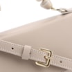 Bolsa De Mão Couro Bege/Off White - imagem 5