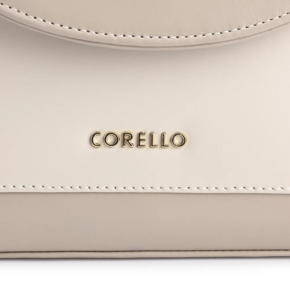 Bolsa De Mão Couro Bege/Off White - imagem 6