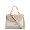Bolsa De Mão Couro Bege/Off White - imagem 1