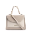Bolsa De Mão Couro Bege/Off White - imagem 1