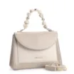 Bolsa De Mão Couro Bege/Off White - imagem 2