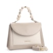 Bolsa De Mão Couro Bege/Off White - imagem 2