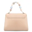 Bolsa De Mão Couro Bege/Off White - imagem 4