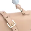 Bolsa De Mão Couro Bege/Off White - imagem 6