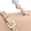 Bolsa De Mão Couro Bege/Off White - imagem 6