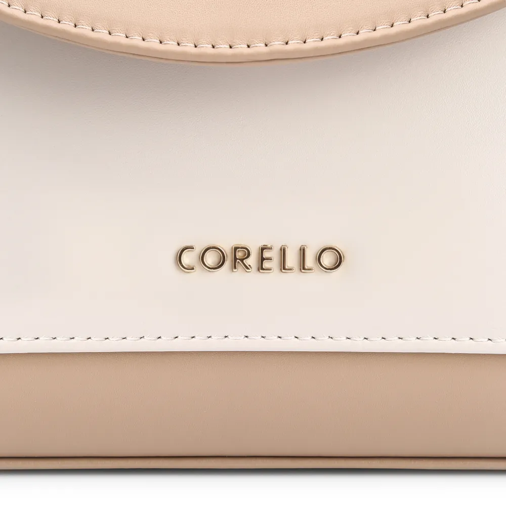 Bolsa De Mão Couro Bege/Off White - imagem 7