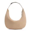 Bolsa De Mão Couro Camurça/Couro Bege - imagem 1
