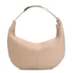 Bolsa De Mão Couro Camurça/Couro Bege - imagem 4