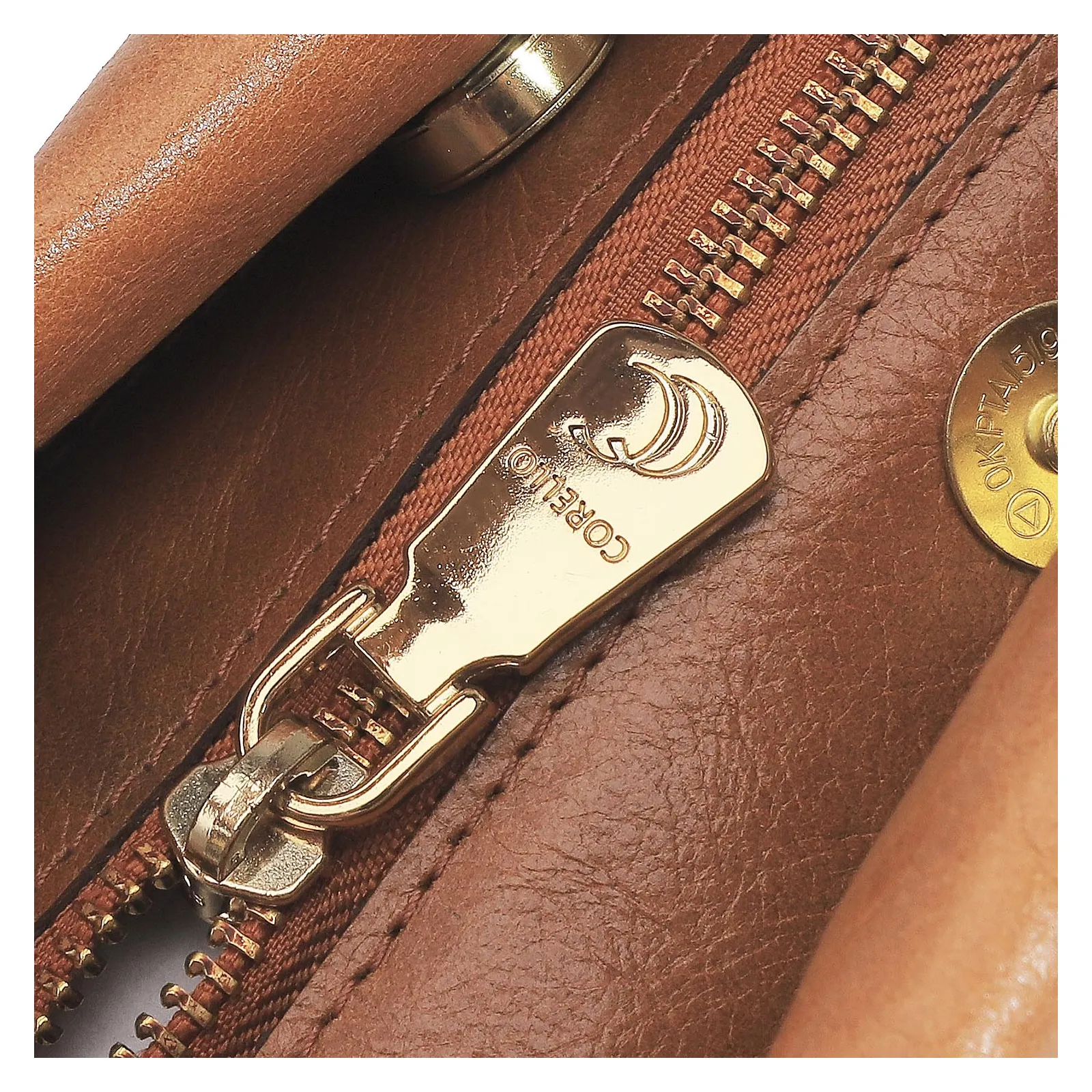 Bolsa De Mão Couro Caramelo