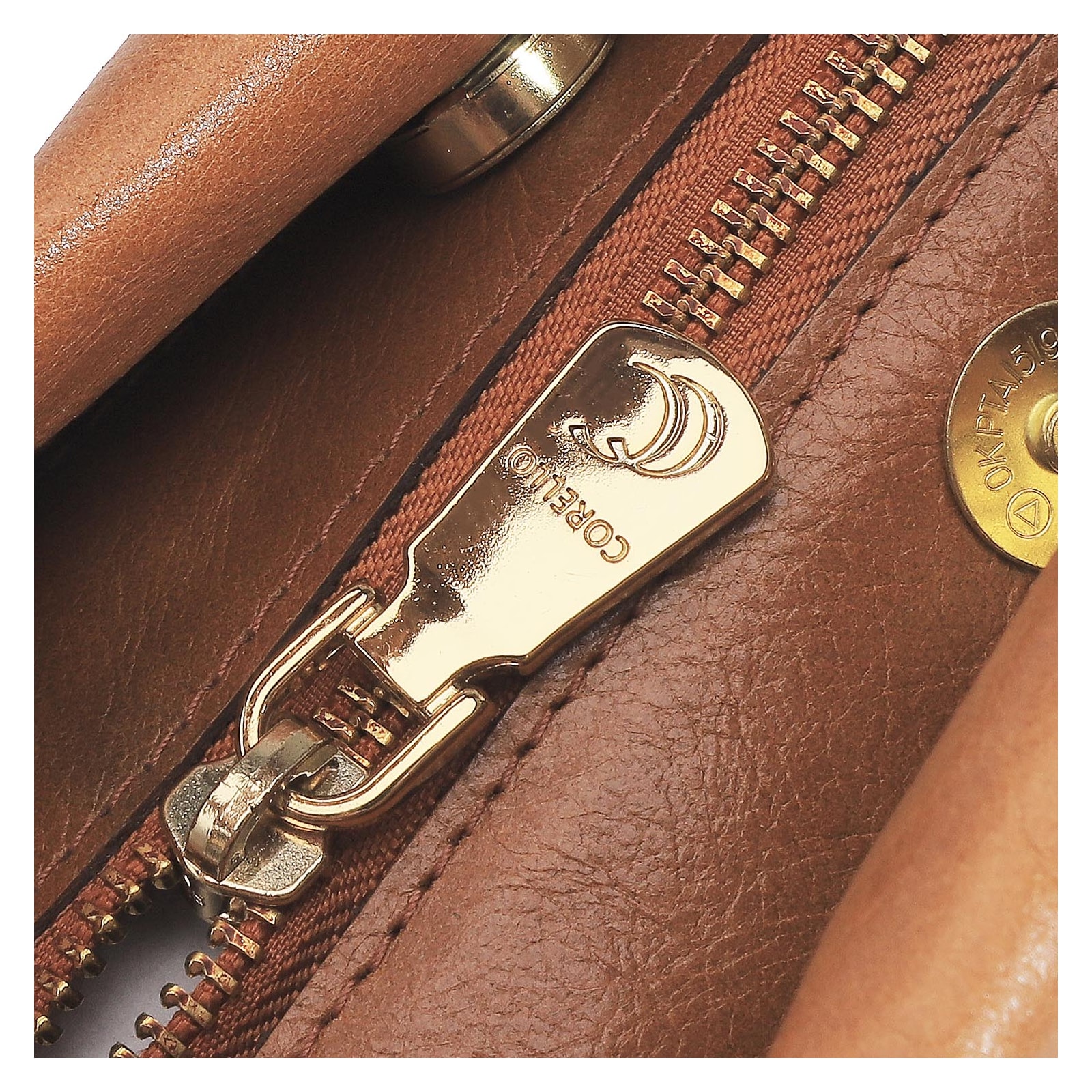 Bolsa De Mão Couro Caramelo