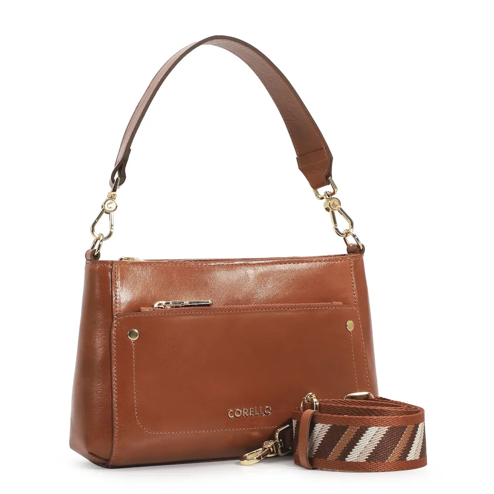 Bolsa De Mão Couro Caramelo - imagem 2