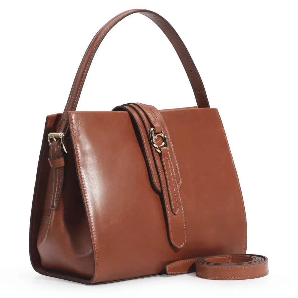 Bolsa De Mão Couro Caramelo - imagem 3
