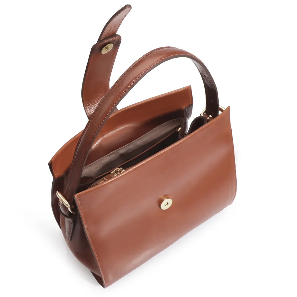 Bolsa De Mão Couro Caramelo - imagem 5