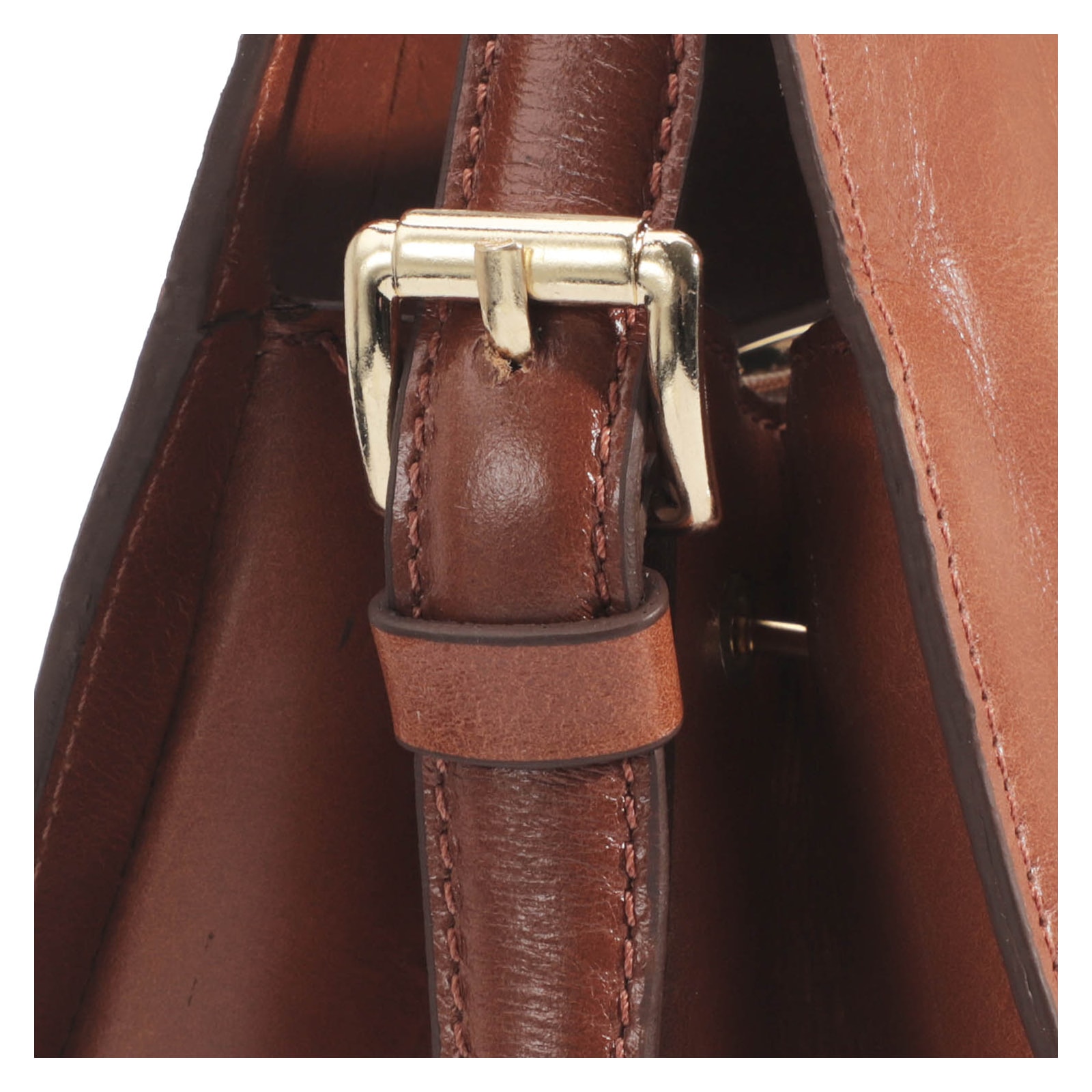 Bolsa De Mão Couro Caramelo