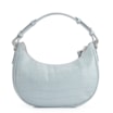Bolsa De Mão Couro Croco Azul - imagem 3