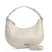 Bolsa De Mão Couro Croco Off White - imagem 3