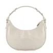 Bolsa De Mão Couro Croco Off White - imagem 4