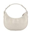 Bolsa De Mão Couro Croco Off White - imagem 4