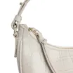 Bolsa De Mão Couro Croco Off White - imagem 6