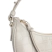 Bolsa De Mão Couro Croco Off White - imagem 6