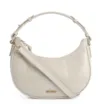 Bolsa De Mão Couro Croco Off White - imagem 1