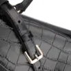 Bolsa De Mão Couro Croco Preto - imagem 5