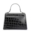 Bolsa De Mão Couro Croco Preto - imagem 3