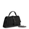 Bolsa De Mão Couro Croco Preto - imagem 2