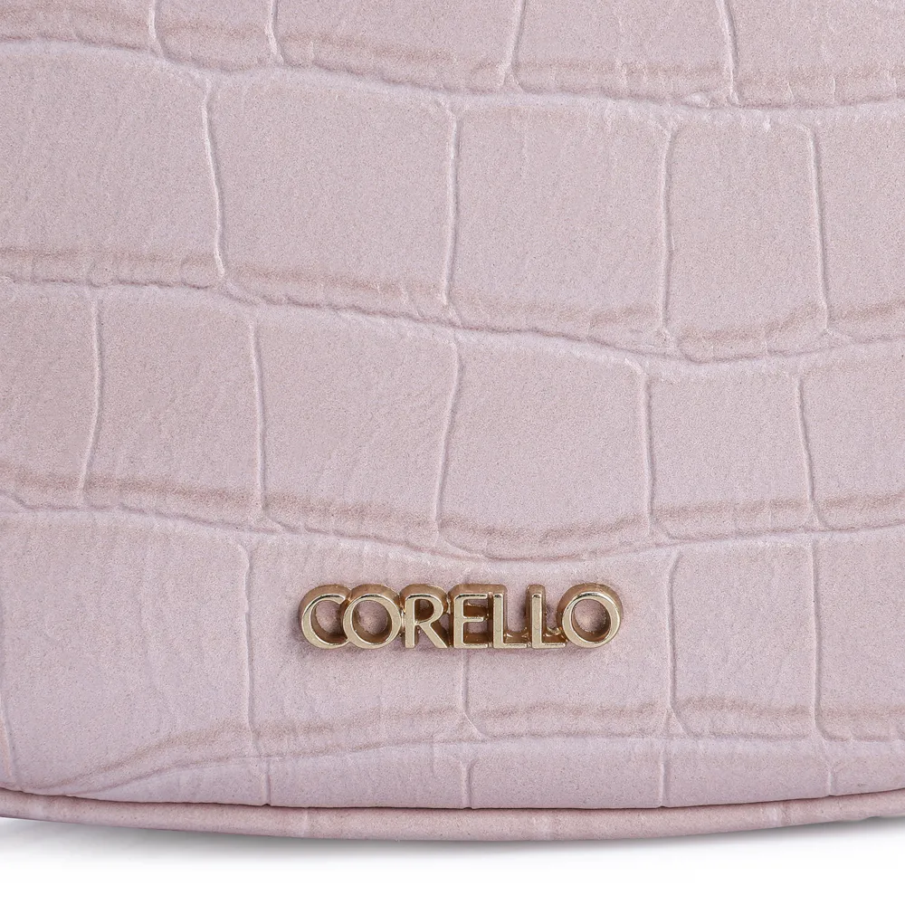 Bolsa De Mão Couro Croco Rosa - imagem 6