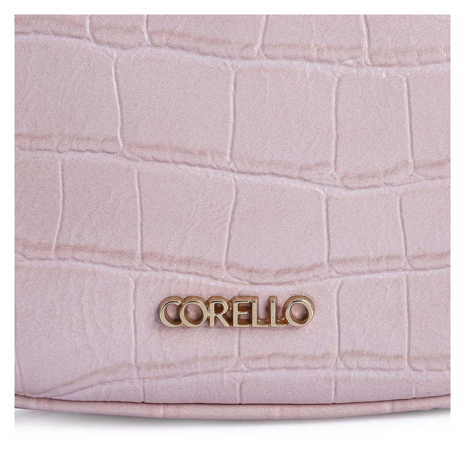 Bolsa De Mão Couro Croco Rosa