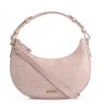 Bolsa De Mão Couro Croco Rosa - imagem 1