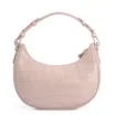 Bolsa De Mão Couro Croco Rosa - imagem 3