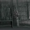 Bolsa De Mão Couro Croco Verde - imagem 5