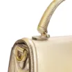 Bolsa De Mão Couro Dourado - imagem 5