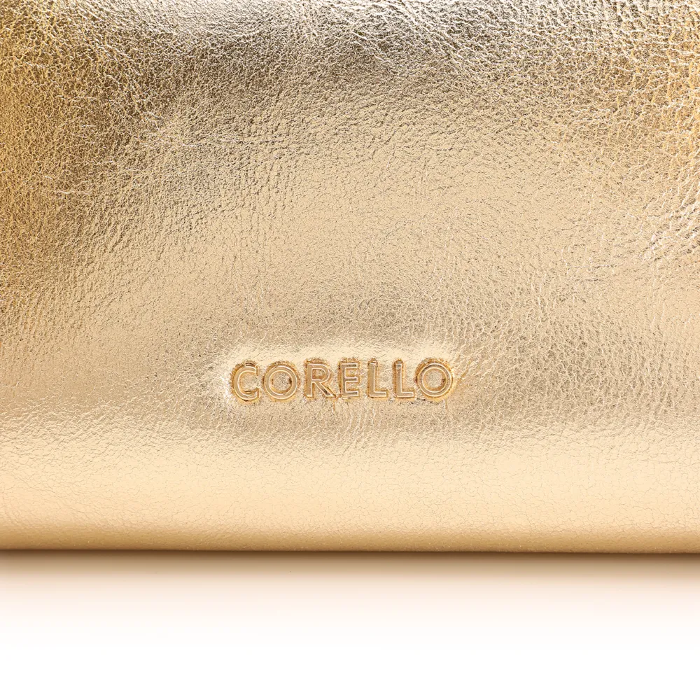 Bolsa De Mão Couro Dourado - imagem 5