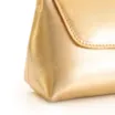 Bolsa De Mão Couro Dourado - imagem 6