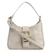 Bolsa De Mão Couro Estonado Off White - imagem 1